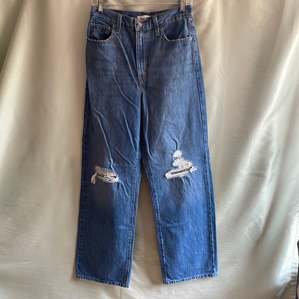 Levi Strauss high waisted straight jeans
